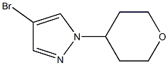 4-BroMo-1-(tetrahydro-pyran-4-yl)-1H-pyrazole Struktur