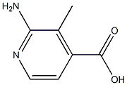 2-aMino-3-Methylpyridine-4-carboxylic acid Struktur