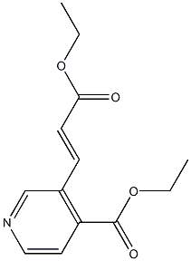 ethyl 3-(3-ethoxy-3-oxoprop-1-enyl)isonicotinate Struktur