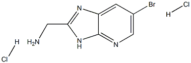 (6-broMo-3H-iMidazo[4,5-b]pyridin-2-yl)MethanaMine dihydrochloride Struktur