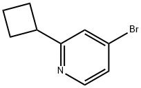 4-broMo-2-cyclobutylpyridine Struktur