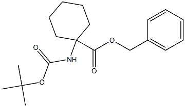 benzyl 1-((tert-butoxycarbonyl)aMino)cyclohexanecarboxylate Struktur