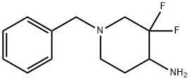 1-benzyl-3,3-difluoropiperidin-4-aMine Struktur