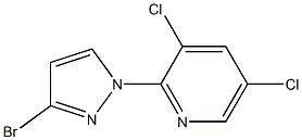 2-(3-broMo-1H-pyrazol-1-yl)-3,5-dichloropyridine Struktur