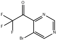 1-(5-broMopyriMidin-4-yl)-2,2,2-trifluoroethanone Struktur