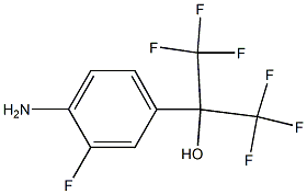 2-(4-aMino-3-fluorophenyl)-1,1,1,3,3,3-hexafluoropropan-2-ol Struktur