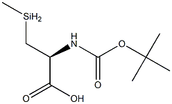 (S)-2-((tert-butoxycarbonyl)aMino)-3-(Methylselanyl)propanoic acid Struktur