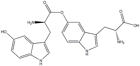 5-Hydroxy-D-tryptophan 5-Hydroxy-D-tryptophan Struktur