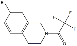 1-(7-broMo-3,4-dihydroisoquinolin-2(1H)-yl)-2,2,2-trifluoroethanone Struktur