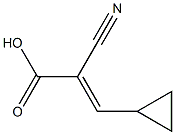 2-cyano-3-cyclopropylacrylic acid Struktur