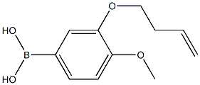 3-(but-3-enyloxy)-4-Methoxyphenylboronic acid Struktur