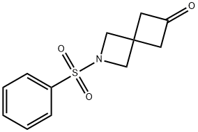 2-(Phenylsulfonyl)-6-oxo-2-azaspiro[3.3]heptane Struktur