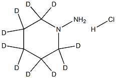 N-AMinopiperidine-d10 Hydrochloride Struktur