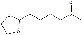 2-[4-(Methylsulfinyl)butyl]-1,3-dioxolane Struktur