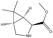 (1S,2S,5R)-Methyl 6,6-diMethyl-3-azabicyclo[3.1.0]hexane-2-carboxylate Struktur