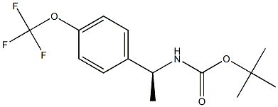 (S)-tert-butyl 1-(4-(trifluoroMethoxy)phenyl)ethylcarbaMate Struktur