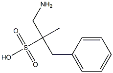 1-aMino-2-Methyl-3-phenylpropane-2-sulfonic acid Struktur