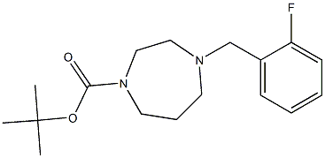 1-Boc-4-(2-fluorobenzyl)hoMopiperazine, 95% Struktur