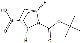 (1S,2R,4R)-7-(tert-butoxycarbonyl)-7-azabicyclo[2.2.1]heptane-2-carboxylic acid Struktur