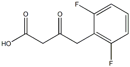 4-(2,6-difluorophenyl)-3-oxobutanoic acid Struktur