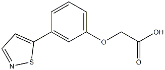 2-(3-(isothiazol-5-yl)phenoxy)acetic acid Struktur