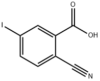 2-cyano-5-iodobenzoic acid Struktur