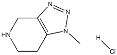 1-Methyl-4,5,6,7-tetrahydro-1H-[1,2,3]triazolo[4,5-c]pyridine hydrochloride Struktur