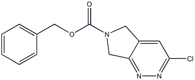 3-Chloro-5,7-dihydro-pyrrolo[3,4-c]pyridazine-6-carboxylic acid benzyl ester Struktur