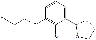 2-(2-broMo-3-(2-broMoethoxy)phenyl)-1,3-dioxolane Struktur