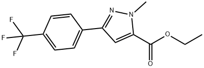 ETHYL 1-METHYL-3-(4-(TRIFLUOROMETHYL)PHENYL)-1H-PYRAZOLE-5-CARBOXYLATE Struktur