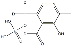 Pyridoxal-d3 5-Phosphate Struktur