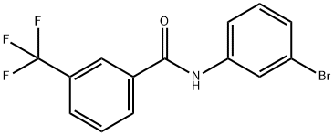 N-(3-bromophenyl)-3-(trifluoromethyl)benzamide Struktur