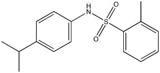 N-(4-isopropylphenyl)-2-methylbenzenesulfonamide Struktur