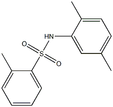 N-(2,5-dimethylphenyl)-2-methylbenzenesulfonamide Struktur