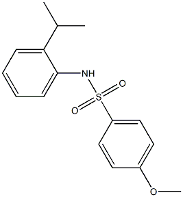 N-(2-isopropylphenyl)-4-methoxybenzenesulfonamide Struktur