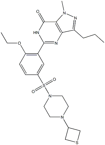 Thiodimethylsildenafil Struktur