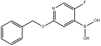 2-Benzyloxy-5-fluoropyridine-4-boronic acid Struktur