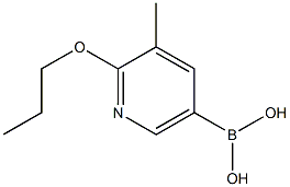 3-Methyl-2-propoxypyridine-5-boronic acid Struktur