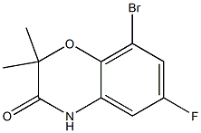 8-Bromo-6-fluoro-2,2-dimethyl-4H-1,4-benzoxazin-3-one Struktur