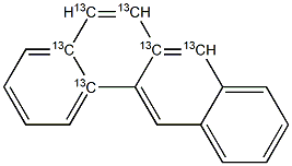 Benz[a]anthracene (13C6) Solution Struktur