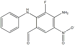 4-aMino-3-fluoro-5-nitro-2-(phenylaMino)benzaldehyde Struktur