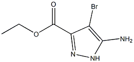 ethyl 5-aMino-4-broMo-1H-pyrazole-3-carboxylate Struktur