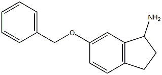 6-(benzyloxy)-2,3-dihydro-1H-inden-1-aMine Struktur