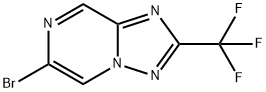 6-broMo-2-(trifluoroMethyl)-[1,2,4]triazolo[1,5-a]pyrazine Struktur