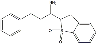 2-(1-aMino-3-phenylpropyl)-2,3-dihydrobenzo[b]thiophene 1,1-dioxide Struktur