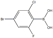 4-BroMo-6-chloro-2-fluorophenylboronicacid Struktur