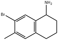 7-BroMo-6-Methyl-1,2,3,4-tetrahydronaphthylaMine Struktur