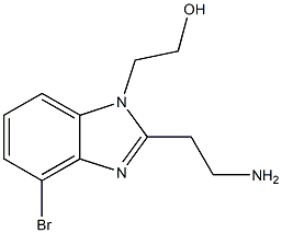 2-(2-(2-aMinoethyl)-4-broMo-1H-benzo[d]iMidazol-1-yl)ethanol Struktur