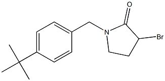 3-broMo-1-(4-(tert-butyl)benzyl)pyrrolidin-2-one Struktur