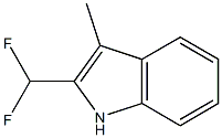 2-(DifluoroMethyl)-3-Methyl-1H-indole Struktur